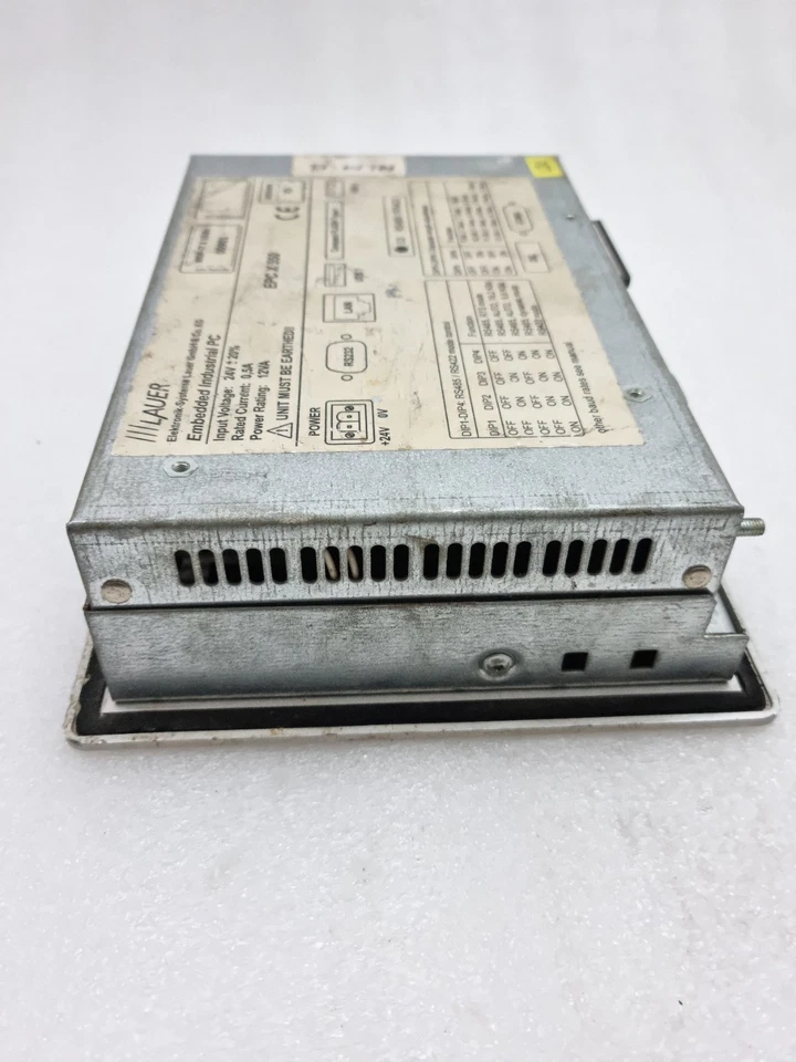 LAUER EPC X 550 EMBEDDED INDUSTRIAL PC HMI PANEL 24VDC WITH 128MB CARD EPCX550